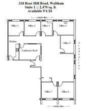 318-320 Bear Hill Rd, Waltham, MA for lease Floor Plan- Image 2 of 7