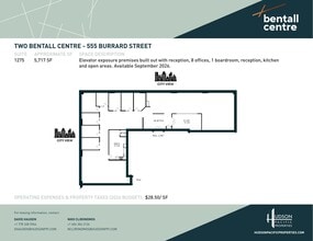555 Burrard St, Vancouver, BC à louer Plan d’étage- Image 1 de 1