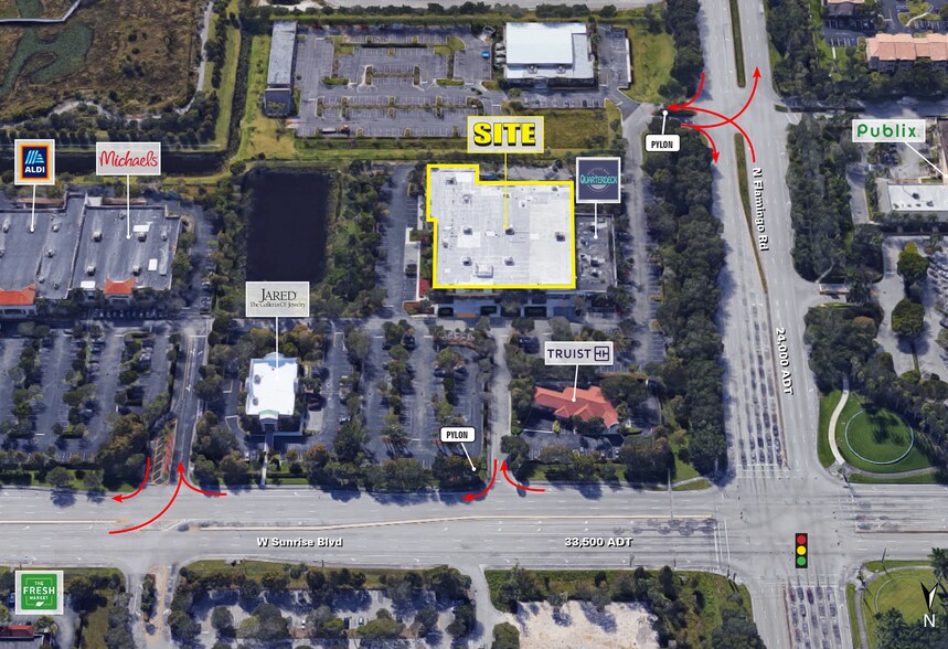 12300-12310 W Sunrise Blvd, Plantation, FL à louer - Photo du bâtiment - Image 3 de 15