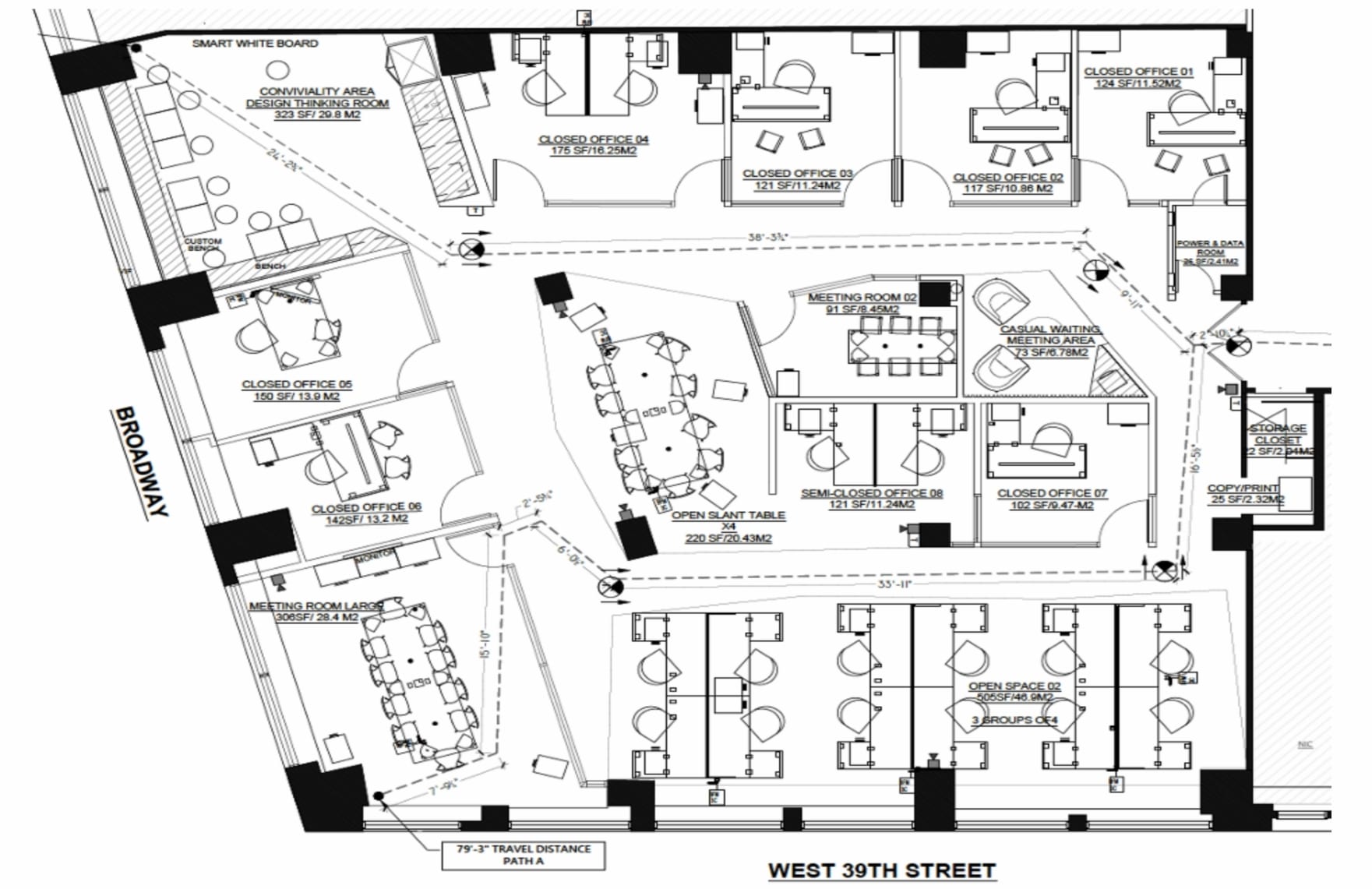 1412 Broadway, New York, NY for lease Floor Plan- Image 1 of 9