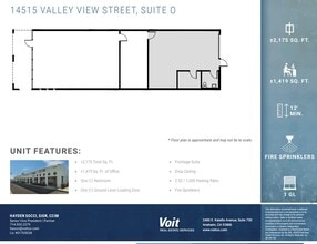 14525 Valley View Ave, Santa Fe Springs, CA for lease Floor Plan- Image 1 of 3