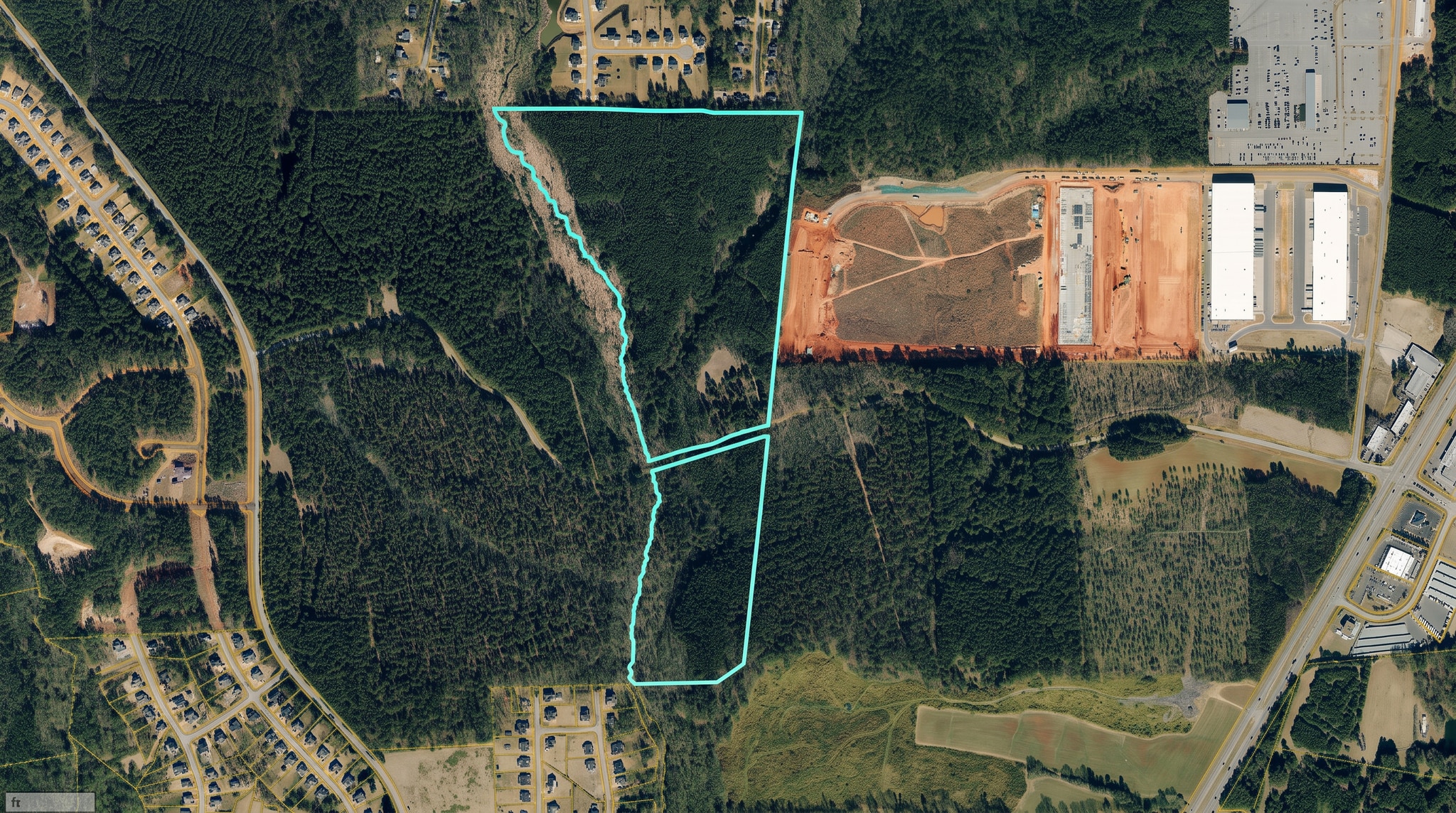 0 Green Road Rd, Youngsville, NC for sale Aerial- Image 1 of 2