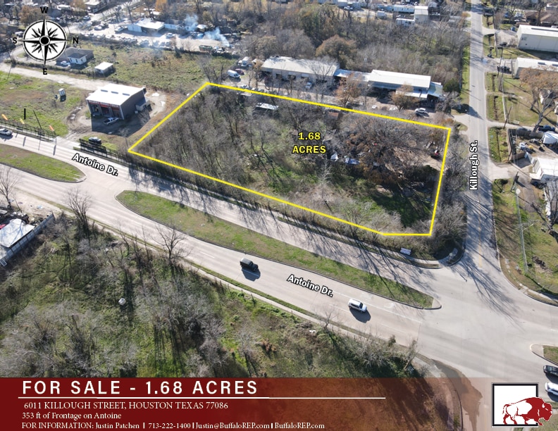 SW Corner of Antoine Dr. & Killough St, Houston, TX for sale Primary Photo- Image 1 of 7