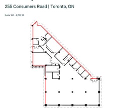 245 Consumers Rd, Toronto, ON à louer Plan d’étage- Image 1 de 1