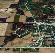 US SR 20 HWY (Hyde Street), Wakeman, OH - AERIAL  map view - Image1