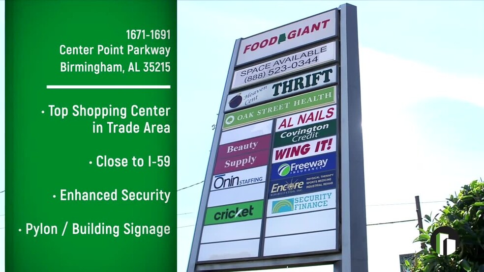 1671-1691 Center Point Pky, Birmingham, AL for lease - Commercial Listing Video - Image 2 of 51