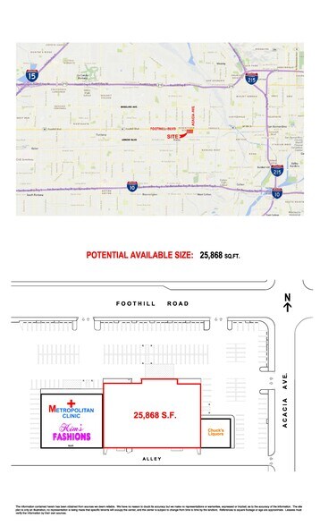 467 E Foothill Blvd, Rialto, CA à louer - Plan d’étage - Image 3 de 4