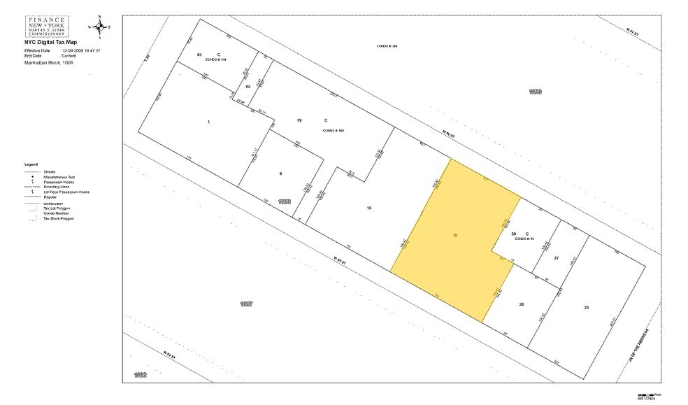 125 W 55th St, New York, NY à louer - Plan cadastral - Image 2 de 9