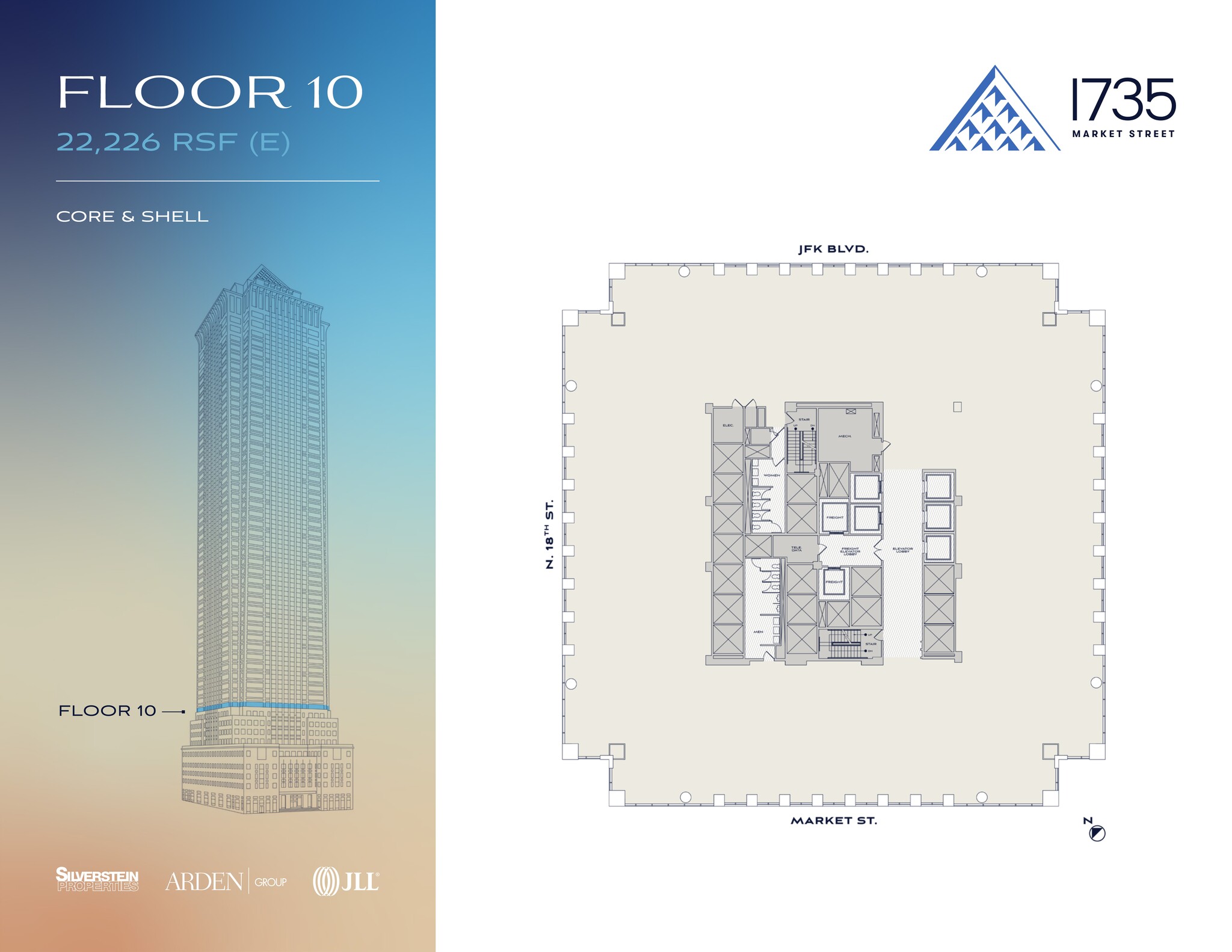 1735 Market St, Philadelphia, PA for lease Site Plan- Image 1 of 2