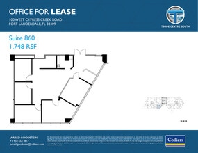 100 W Cypress Creek Rd, Fort Lauderdale, FL for lease Floor Plan- Image 1 of 1