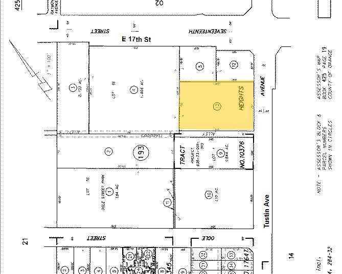 369 E 17th St, Costa Mesa, CA for lease - Plat Map - Image 2 of 16