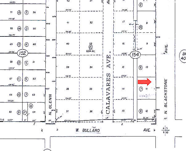 6031 N Blackstone Ave, Fresno, CA for sale - Plat Map - Image 2 of 5