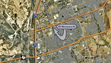 701 Westinghouse Rd, Georgetown, TX - Aérien  Vue de la carte