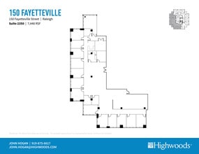150 Fayetteville St, Raleigh, NC for lease Floor Plan- Image 1 of 1