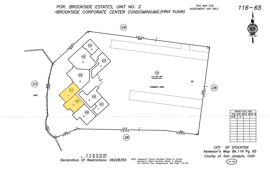 3439 Brookside Rd, Stockton, CA for sale - Plat Map - Image 1 of 1