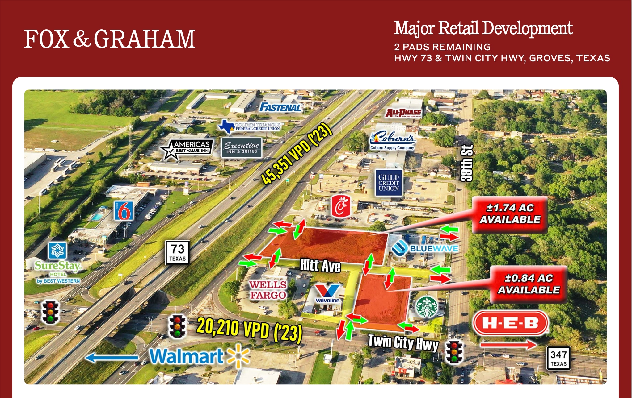 Highway 73, Groves, TX for lease Primary Photo- Image 1 of 6