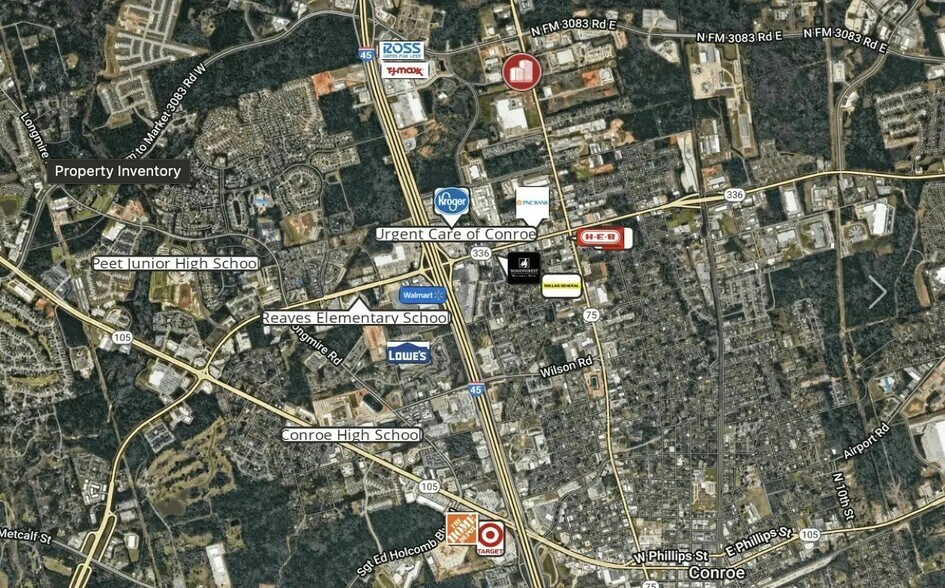 2525 N Frazier St, Conroe, TX à vendre - Aérien - Image 2 de 10