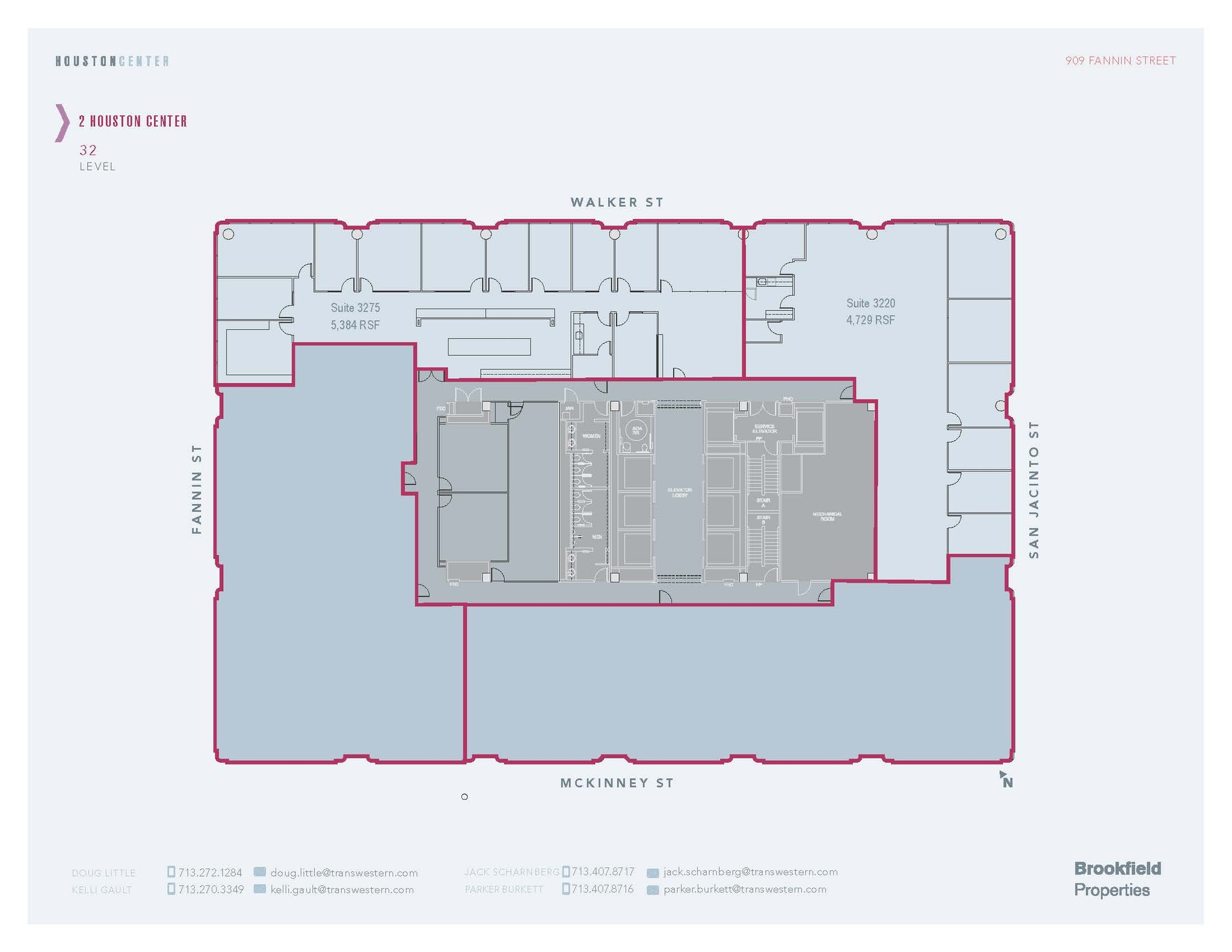 909 Fannin St, Houston, TX for lease Floor Plan- Image 1 of 1