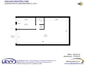 1900-2261 NW 29th St, Oakland Park, FL à louer Plan d’étage- Image 2 de 3