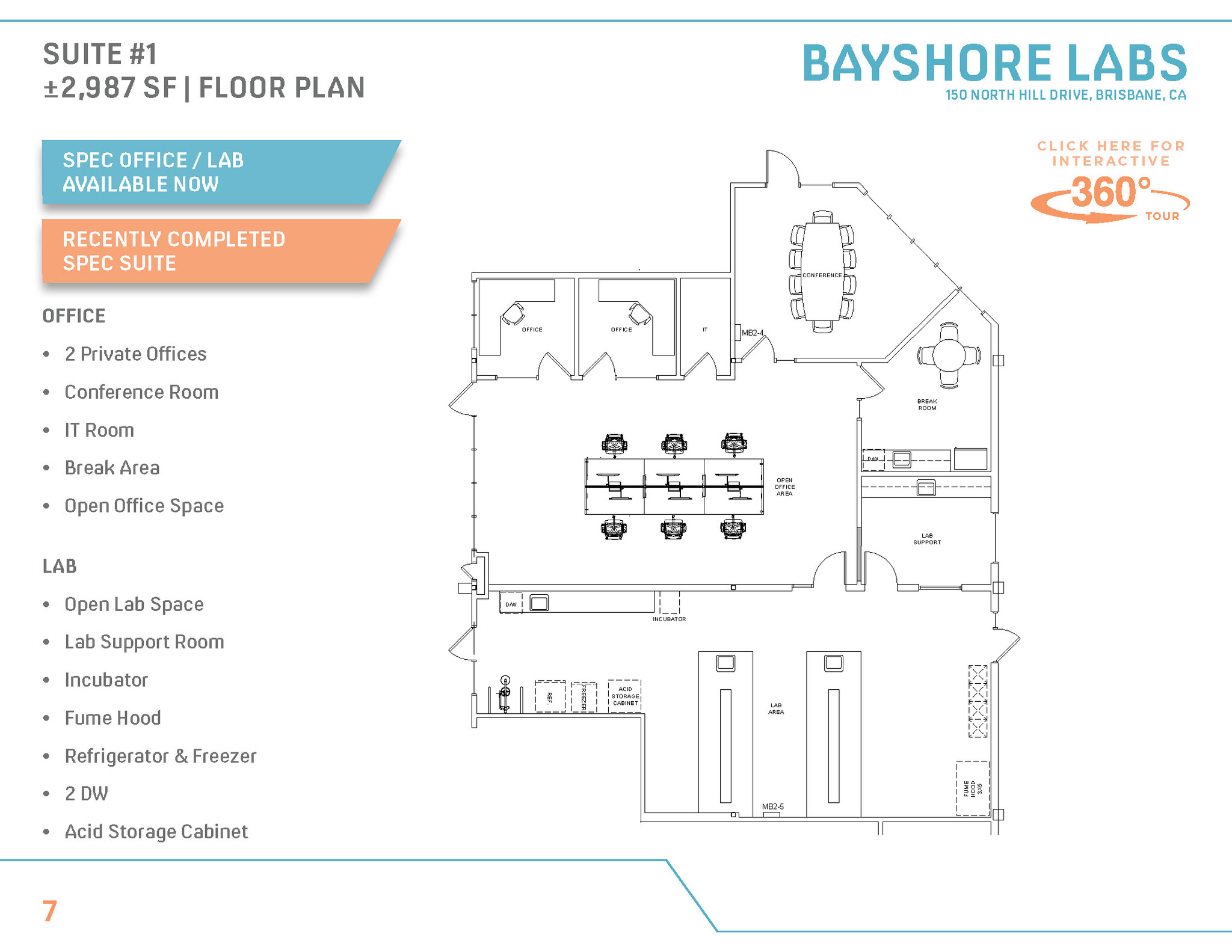 150 N Hill Dr, Brisbane, CA for lease Floor Plan- Image 1 of 1