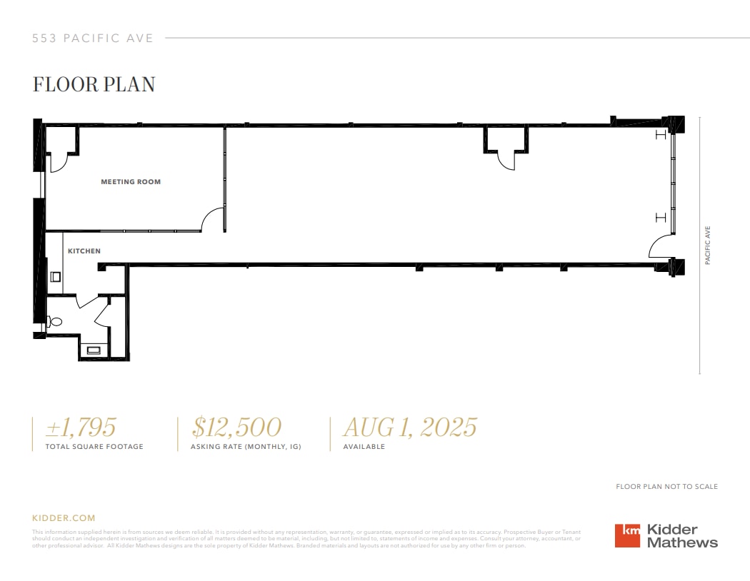 545-559 Pacific Ave, San Francisco, CA for lease Floor Plan- Image 1 of 1