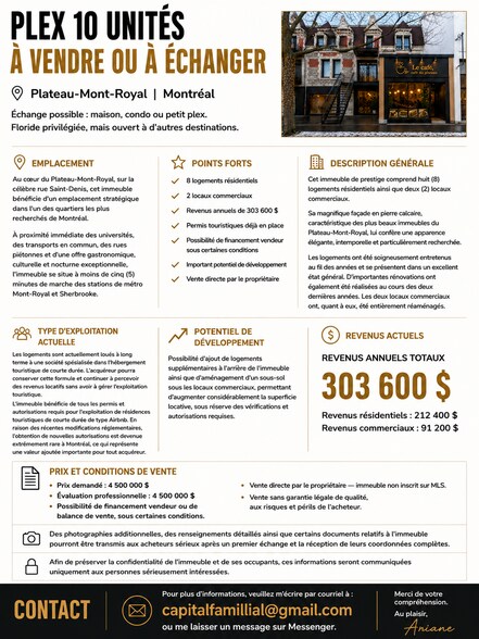 4264-4274 Rue Saint-Denis, Montréal, QC à vendre - Photo du bâtiment - Image 3 de 4