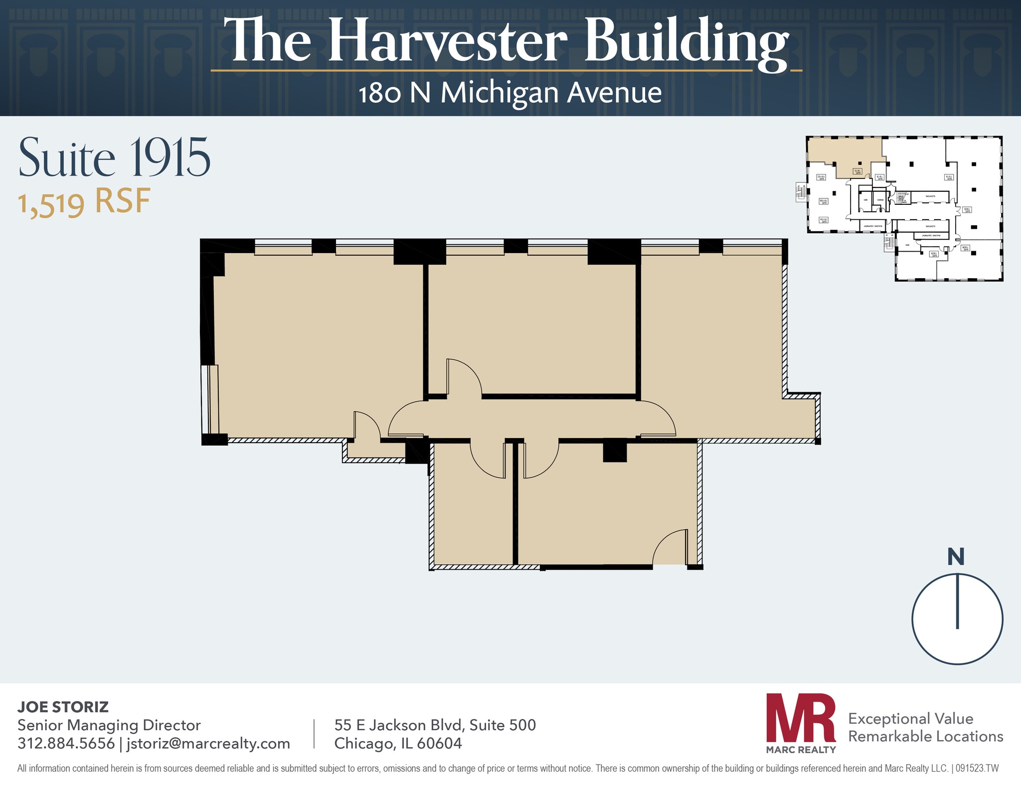 180 N Michigan Ave, Chicago, IL for lease Floor Plan- Image 1 of 1