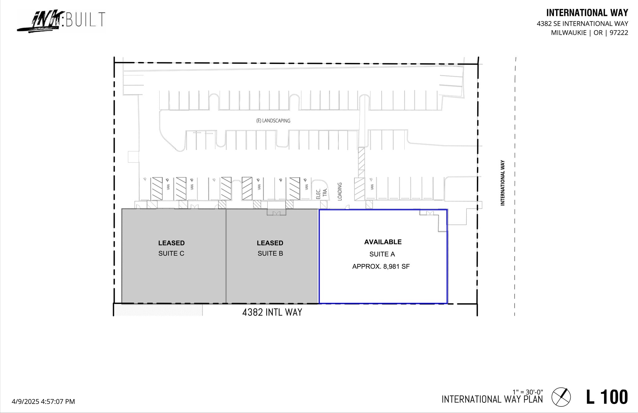 4382 SE International Way, Milwaukie, OR à louer Plan de site- Image 1 de 21