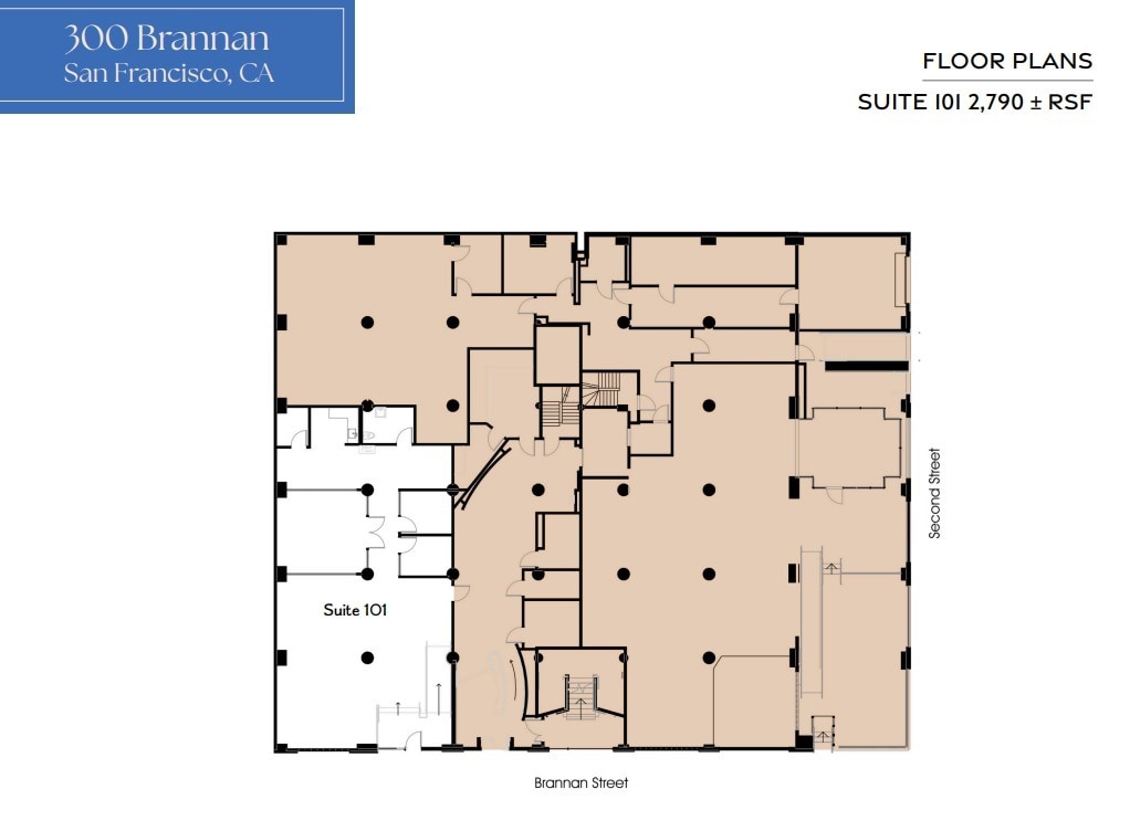 300 Brannan St, San Francisco, CA à louer Plan d’étage- Image 1 de 1