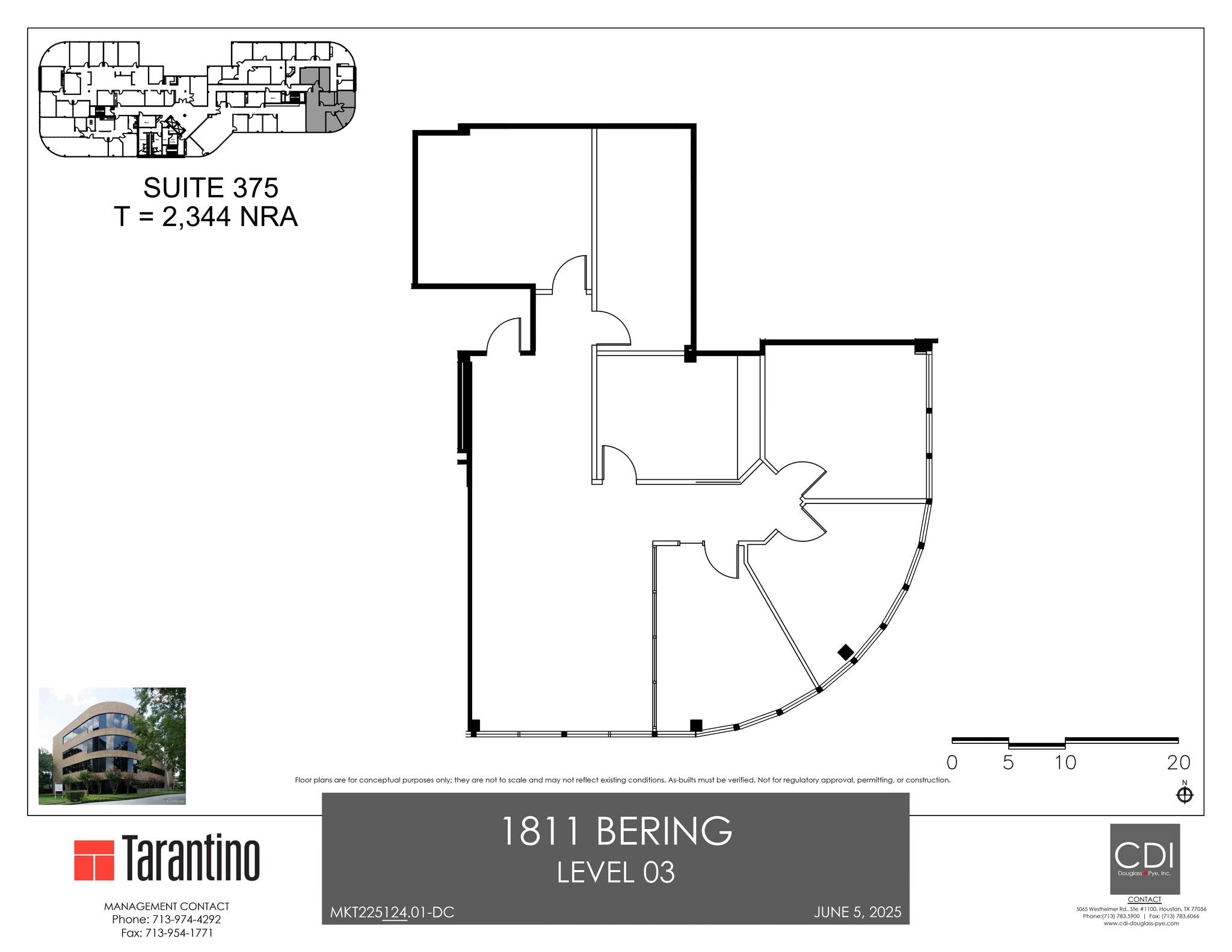 1811 Bering Dr, Houston, TX à louer Plan de site- Image 1 de 1