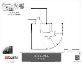 1811 Bering Dr, Houston, TX à louer Plan de site- Image 1 de 1