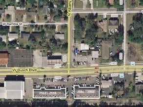 2102-2118 W Busch Blvd, Tampa, FL - Aerial map view - Image1