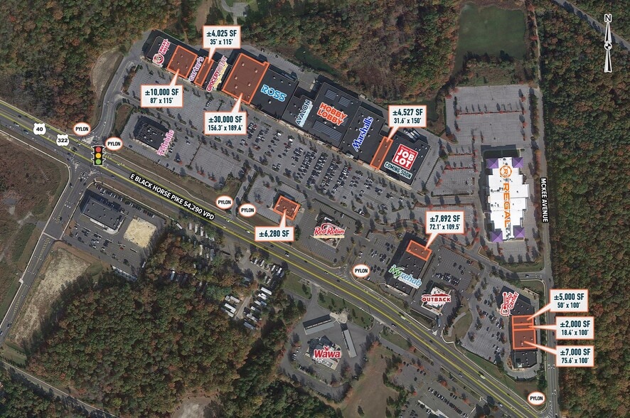4215 Black Horse Pike, Mays Landing, NJ for lease - Aerial - Image 2 of 7