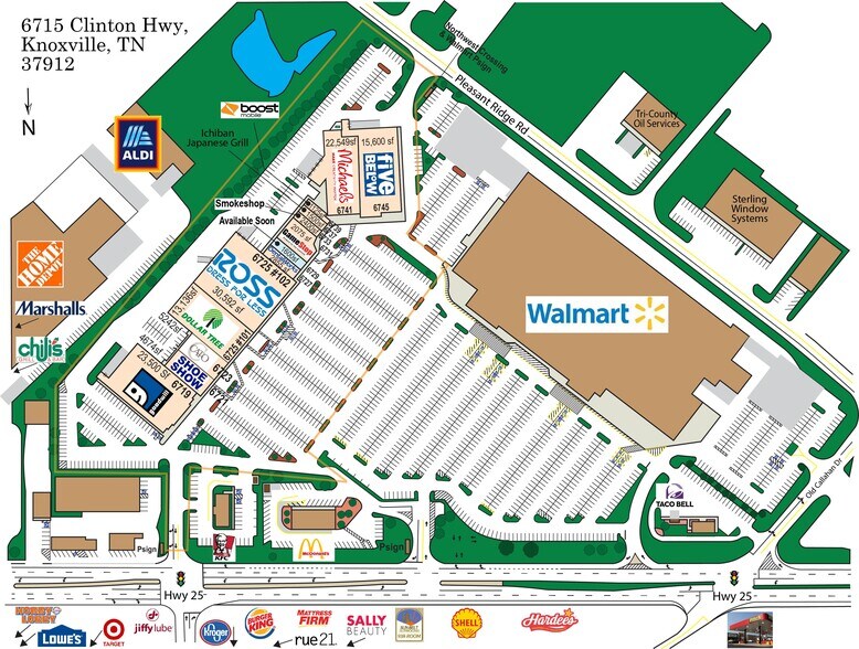6719-6741 Clinton Hwy, Knoxville, TN à louer - Photo du bâtiment - Image 2 de 15