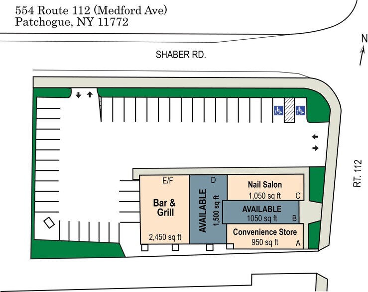 554 Medford Ave, Patchogue, NY à louer - Plan de site - Image 2 de 8
