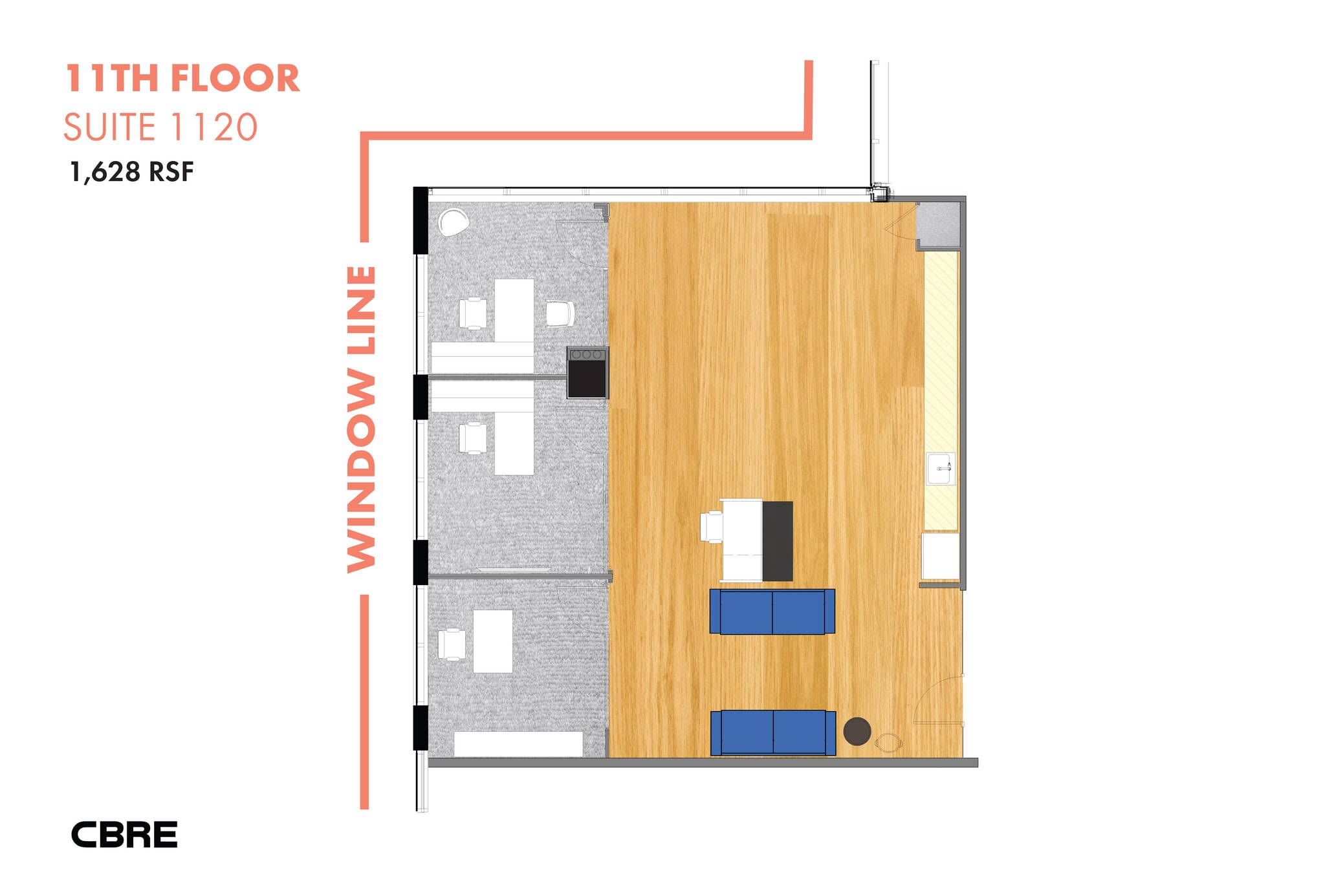 1800 K St NW, Washington, DC for lease Floor Plan- Image 1 of 6
