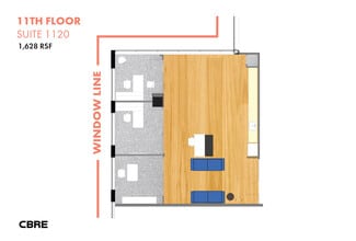 1800 K St NW, Washington, DC for lease Floor Plan- Image 1 of 6