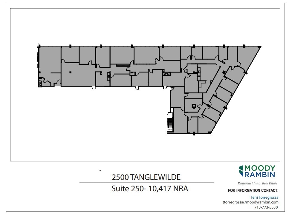 2500 Tanglewilde St, Houston, TX for lease Floor Plan- Image 1 of 1