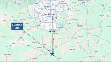 586 County Road 429, Pleasanton, TX - Aerial map view
