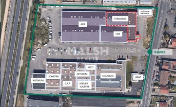 Vaulx-en-Velin - Aérien  Vue de la carte