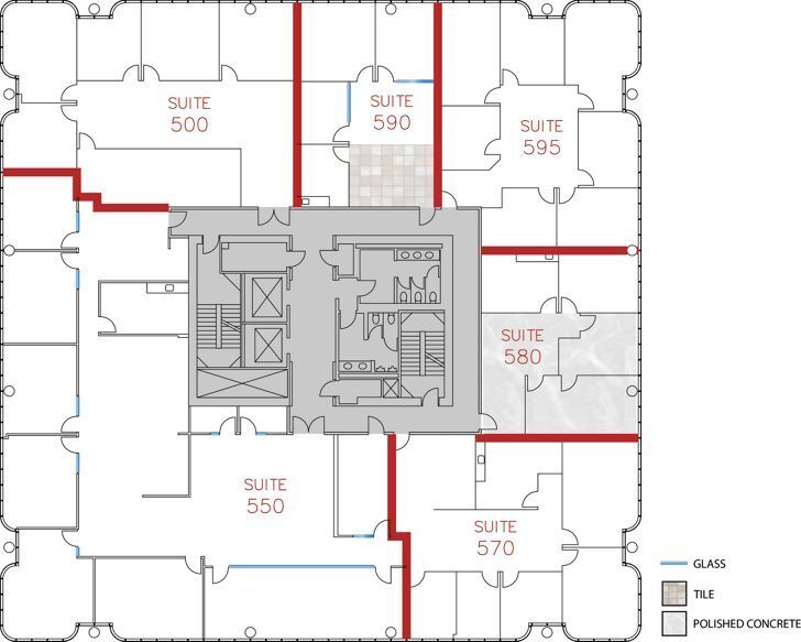 450 Newport Center Dr, Newport Beach, CA à louer Plan d  tage- Image 1 de 1