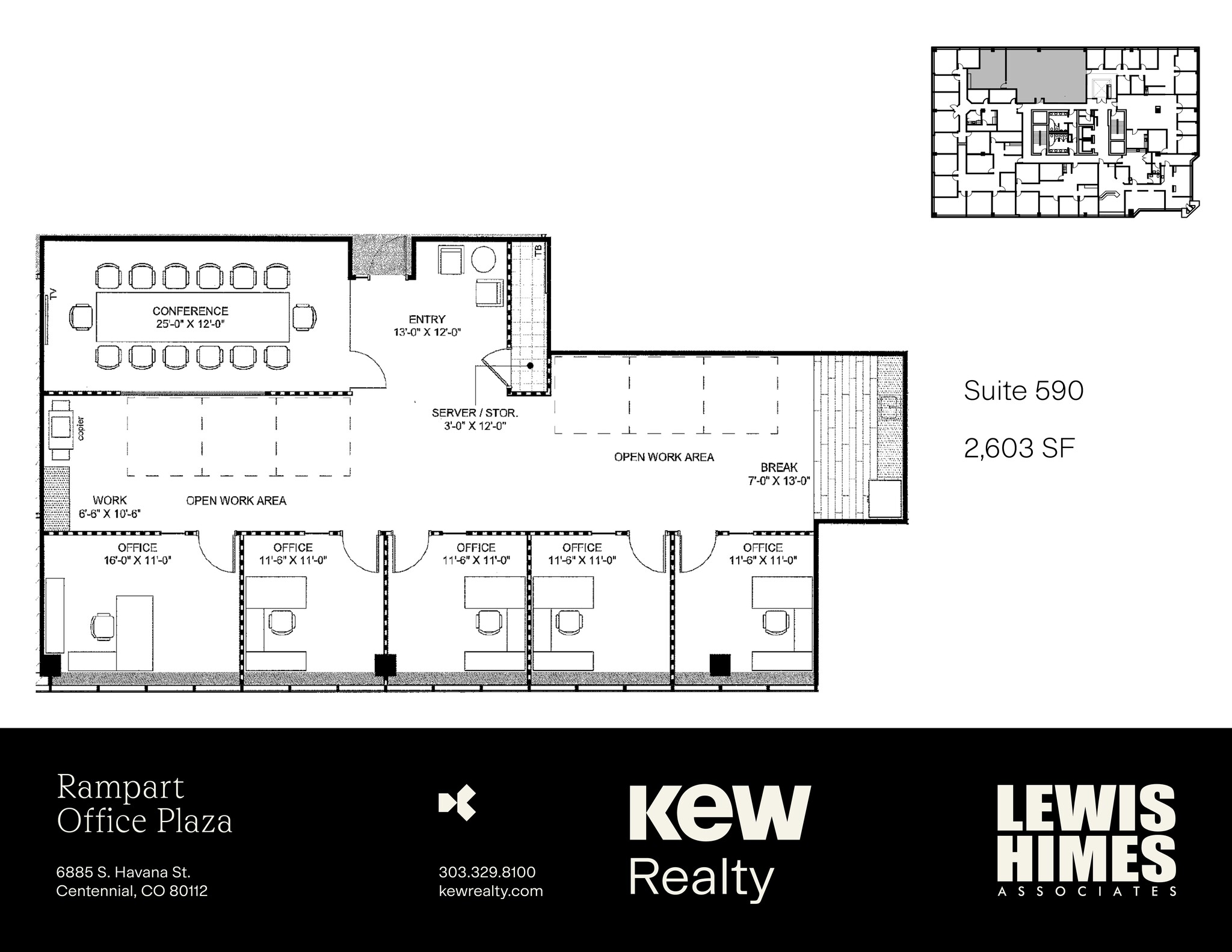 6855 S Havana St, Centennial, CO à louer Plan de site- Image 1 de 8