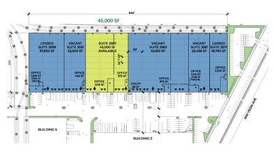 3571-3599 NW Yeon Ave, Portland, OR à louer Plan de site- Image 2 de 2
