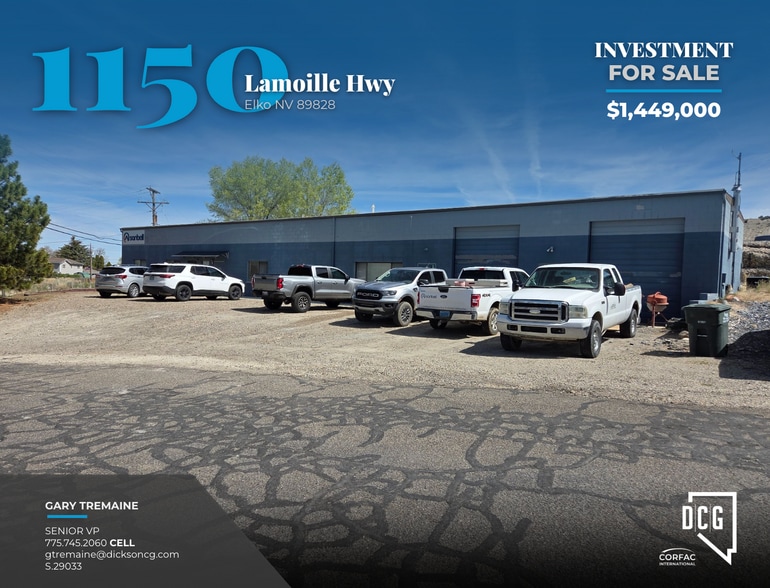 1150 Lamoille Hwy, Elko, NV à vendre - Photo du bâtiment - Image 1 de 8