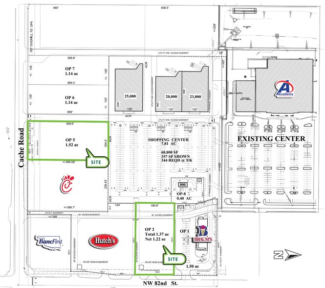 NWQ of NW Cache Rd & NW 82nd St, Lawton, OK à vendre - Plan de site - Image 3 de 3