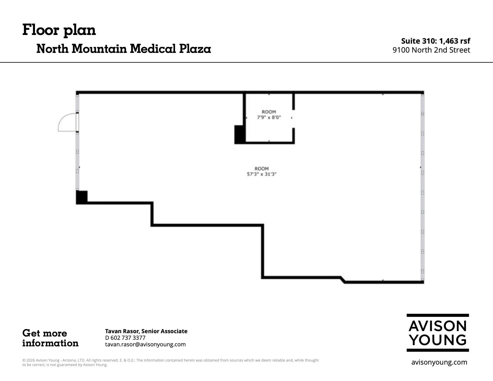 9100 N 2nd St, Phoenix, AZ à louer Plan d’étage- Image 1 de 1