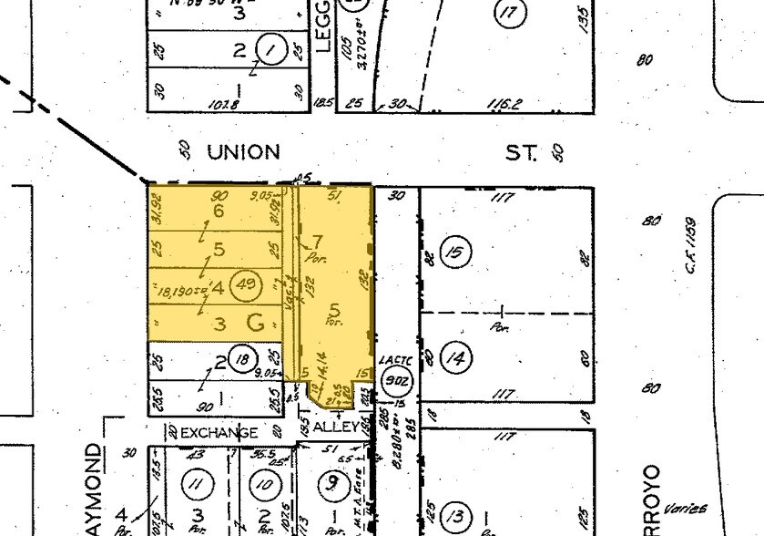 103-117 E Colorado Blvd, Pasadena, CA for lease - Plat Map - Image 2 of 21