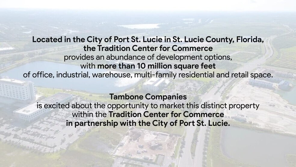 SW Discovery Way & Village Parkway Way, Port Saint Lucie, FL à vendre - Vidéo sur l’inscription commerciale - Image 2 de 3
