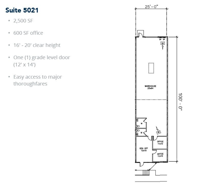 5029-5047 Martin Luther King Fwy, Fort Worth, TX à louer Plan d’étage- Image 1 de 1