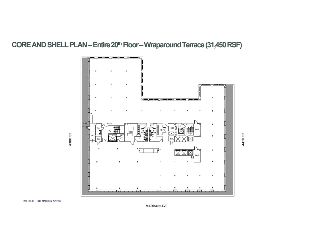 340 Madison Ave, New York, NY à louer Plan d’étage- Image 1 de 1